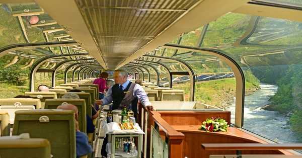 Journey in glass covered train between Colorado and Utah